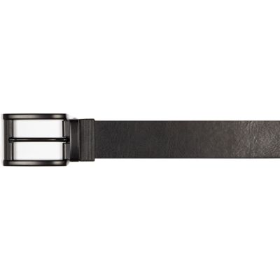 Black casual reversible belt